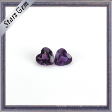 Deep Purple Natural Amethyst Heart Shape Gemstone